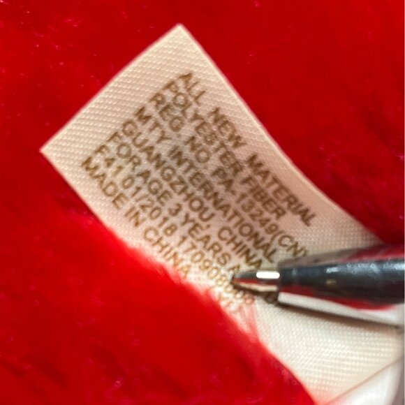 Red & Blue DanDee Collectors Choice Flamingo Plush Toy With Striped Legs C34 - Picture 7 of 8